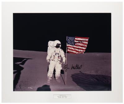 Lot #3350 Edgar Mitchell Signed Oversized Photograph - Image 1