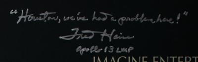 Lot #3310 Fred Haise Signed Apollo 13 Movie Poster - Image 2