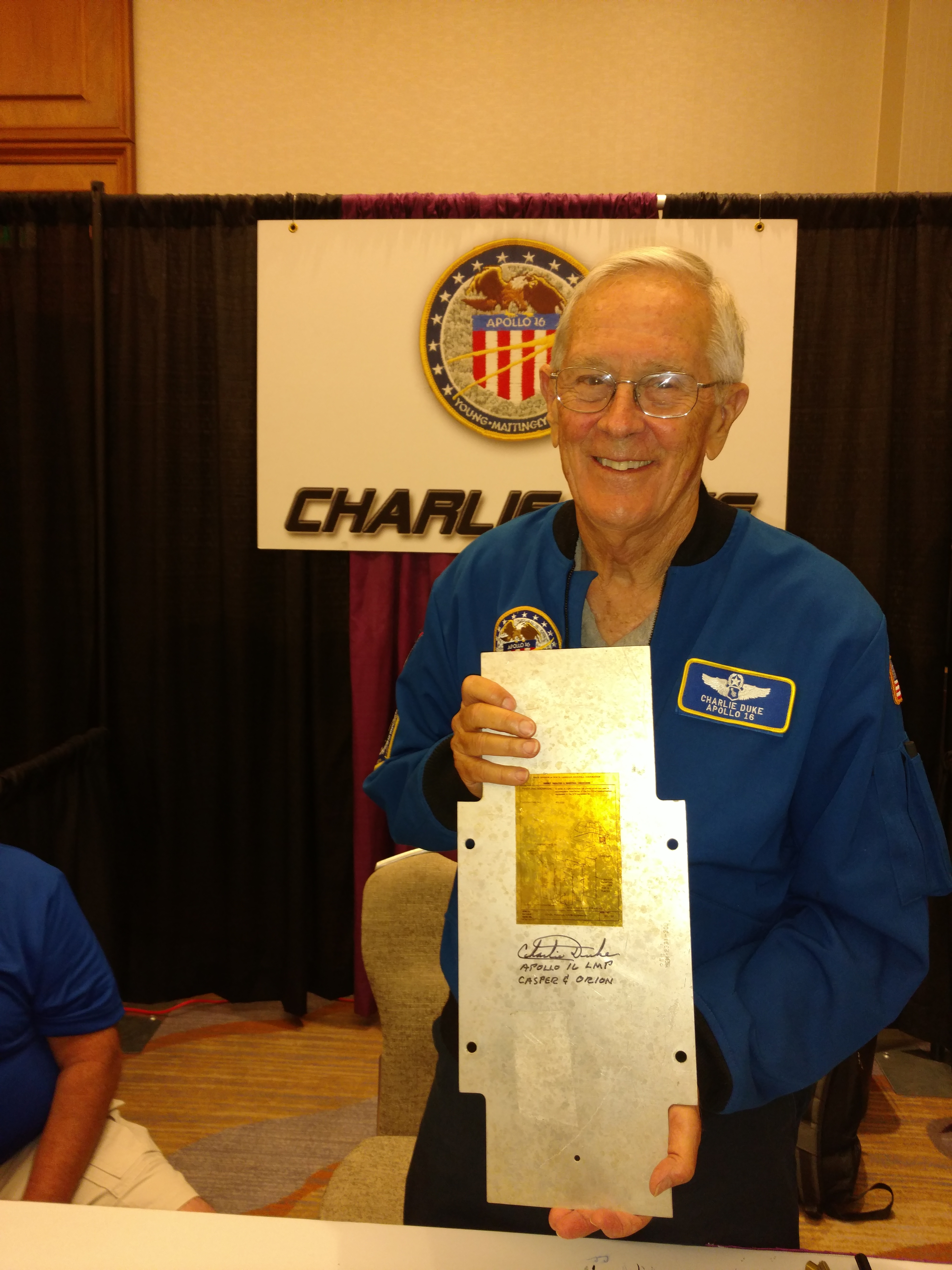 Lot #3474 Charlie Duke and Fred Haise Signed Command Module Support Plate - Image 5