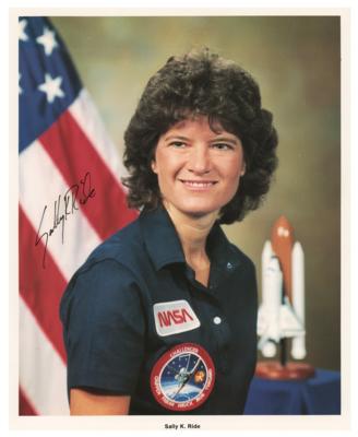 Lot #3546 Sally Ride Signed Photograph
