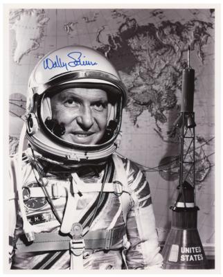 Lot #3056 Wally Schirra Signed Photograph