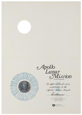 Lot #3151 Apollo 8 Medallion Containing Flown Metal - Image 2