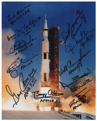 Lot #3487 Astronauts (11) Multi-Signed Photograph