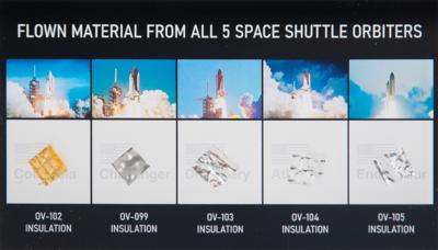 Lot #3550 Space Shuttle Flown Insulation Swatches