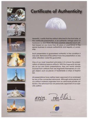 Lot #3240 Apollo 11 Flown Kapton Foil - Image 3