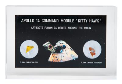 Lot #3352 Apollo 14 Flown Heatshield and Kapton Foil Display