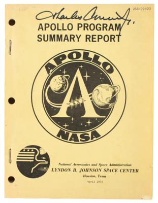 Lot #3300 Charles Conrad Signed Apollo Program Report - Image 1