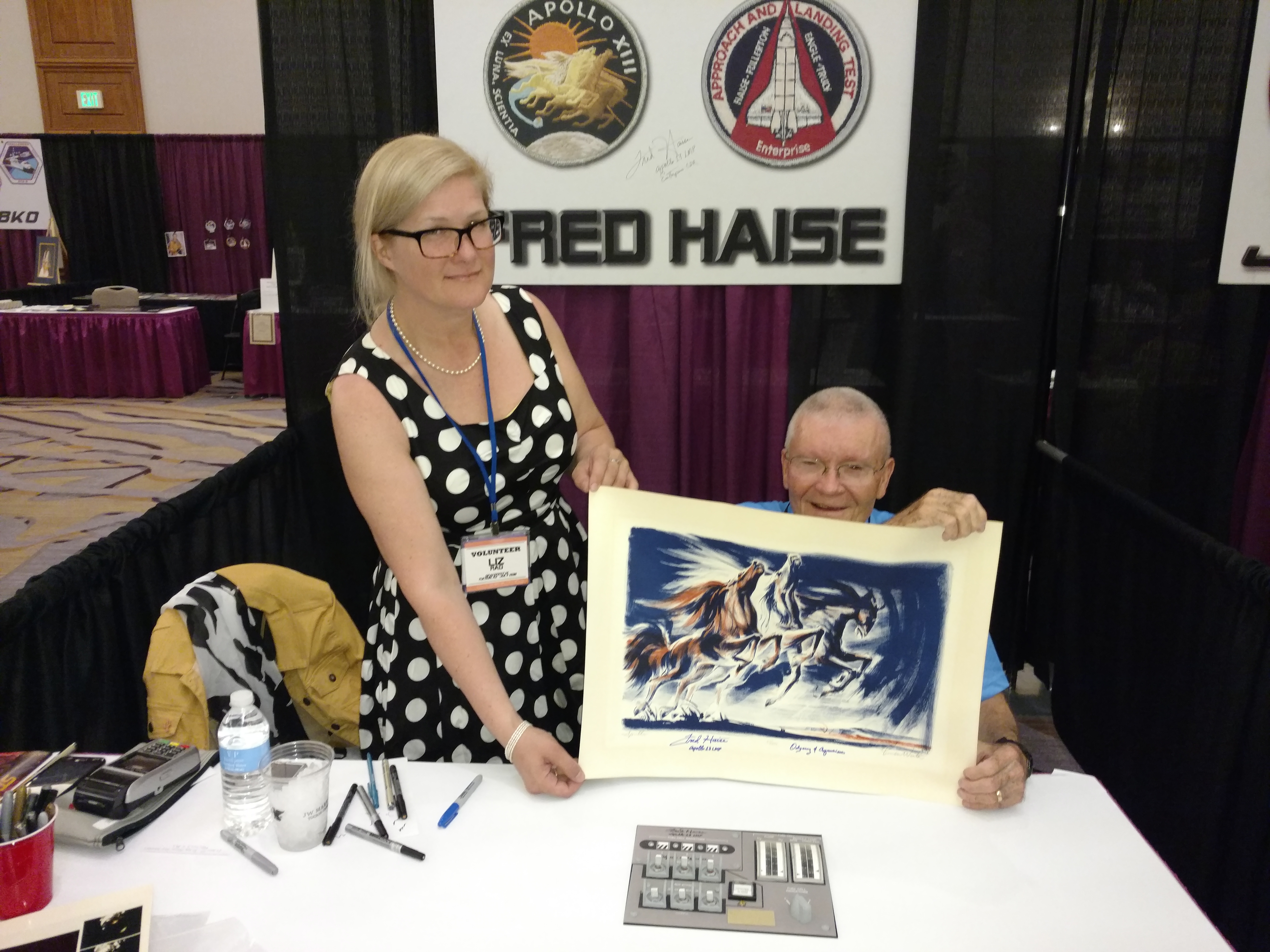 Lot #3311 Fred Haise Signed Lithograph by Lumen Winter - Image 3