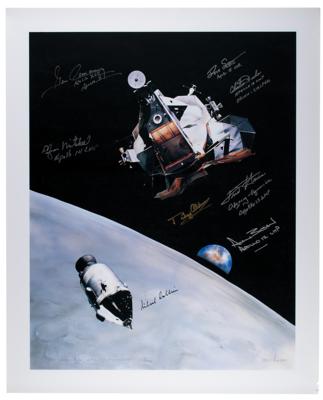 Lot #3469 Apollo Astronauts Signed Print