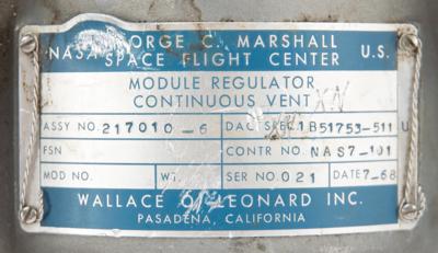 Lot #3114 Apollo Saturn V: Third Stage Continuous Vent Regulator Module - Image 6