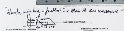 Lot #3304 Apollo 13 Signed CM Control Panel Poster - Image 2