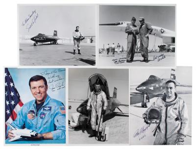 Lot #3049 Mercury Astronauts (4) Signed Items