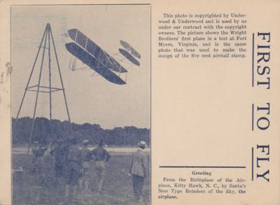 Lot #3687 Orville Wright Signed Postcard - Image 2