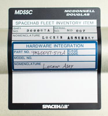 Lot #3531 Spacehab Middeck Experiment Locker Assembly - Image 2