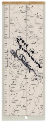 Lot #3502 Gene Kranz Signed Training-Used Project Mercury Star Chart