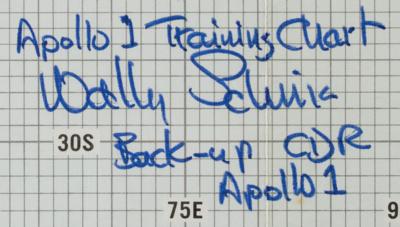 Lot #3010 Wally Schirra's Apollo 1 Training Chart - Image 2