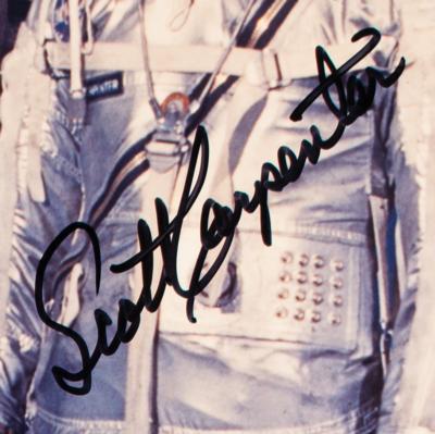Lot #3007 Mercury Astronauts: Cooper, Carpenter, and Schirra Signed Oversized Photograph - Image 2