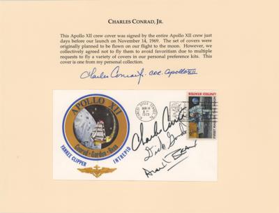 Lot #3271 Charles Conrad's Apollo 12 'Type 1' Insurance Cover