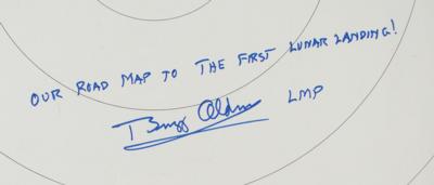 Lot #3187 Buzz Aldrin Signed Apollo 11 Trajectory Plotting Chart - Image 2