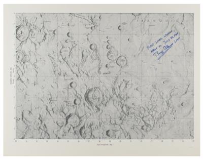 Lot #3188 Buzz Aldrin Signed Apollo 11 Landing Site Chart