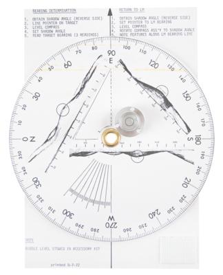 Lot #3444 Apollo 17 Sun Compass Replica