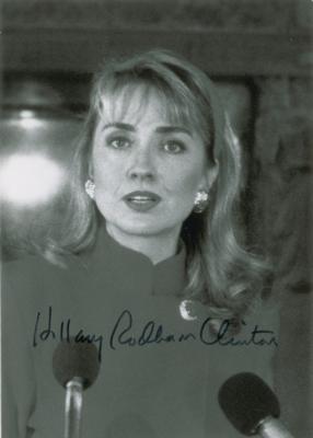 Lot #98 Hillary Clinton Signed Photograph