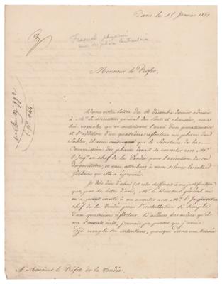 Lot #196 Augustin-Jean Fresnel Autograph Letter Signed - Image 1
