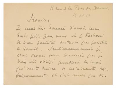 Lot #260 Jean-Baptiste Charcot Autograph Letter Signed - Image 2