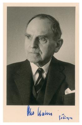 Lot #295 Otto Hahn Signed Photograph - Image 1