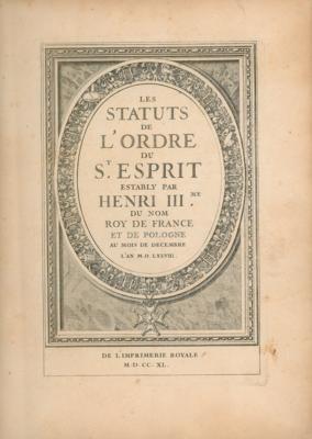 Lot #209 King Louis XV Book
