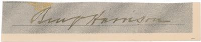 Lot #115 Benjamin Harrison Signature