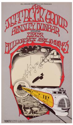 Lot #736 The Jeff Beck Group 1969 Fillmore West Poster - Image 1