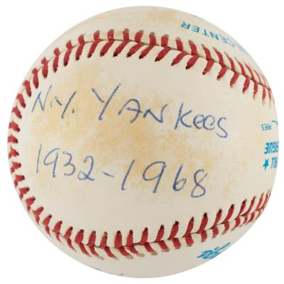 Lot #884 Frank Crosetti Signed Baseball - Image 3