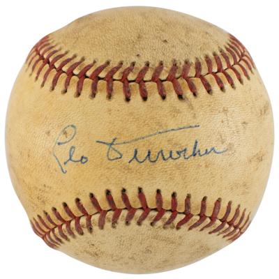 Lot #890 Leo Durocher Signed Baseball