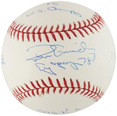 Lot #911 NY Pitchers: Cone, Gooden, and Guidry (3) Signed Baseballs - Image 3