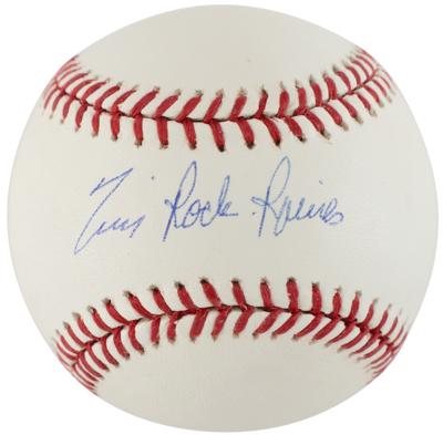 Lot #914 NY Yankees Hitters: Mattingly, Raines, and Winfield (3) Signed Baseballs - Image 2