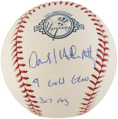 Lot #914 NY Yankees Hitters: Mattingly, Raines, and Winfield (3) Signed Baseballs - Image 3