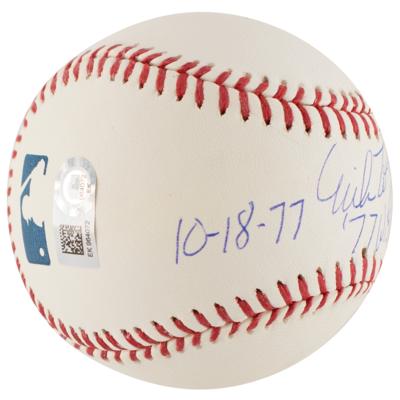 Lot #916 NY Yankees Pitchers: Bouton and Torrez (2) Signed Baseballs - Image 2