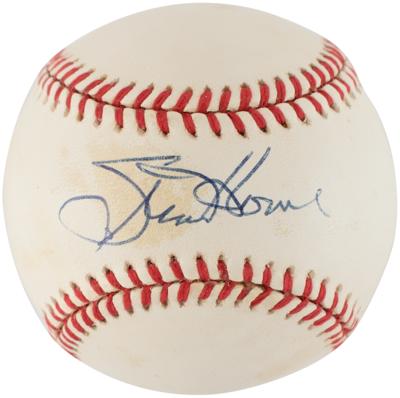 Lot #920 NY Yankees: Abbott, Dent, Hernandez, and Howe (4) Signed Baseballs - Image 6