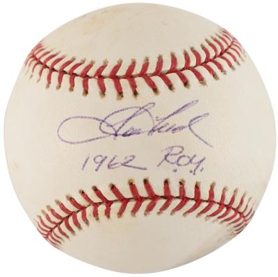 Lot #873 Baseball: Howard, Long, and Tresh (3) Signed Baseballs - Image 1