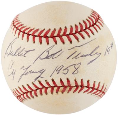 Lot #935 Pitchers: Hunter, Niekro, Perry, and Turley (4) Signed Baseballs - Image 4