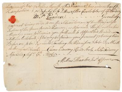 Lot #180 Matthew Thornton Autograph Document Signed - Image 2