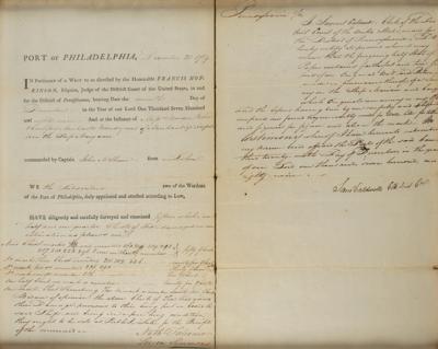 Lot #176 Francis Hopkinson Document Signed - Image 4