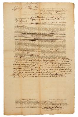 Lot #177 Robert Treat Paine Autograph Document Signed