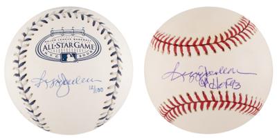 Lot #896 Reggie Jackson (2) Signed Baseballs - Image 1
