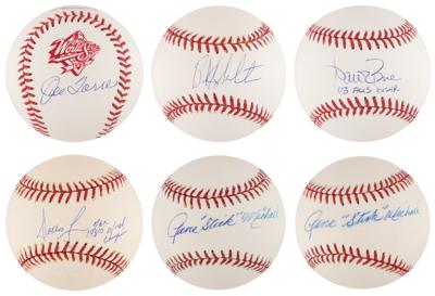 Lot #923 NY Yankees: Managers (6) Signed Baseballs - Image 1