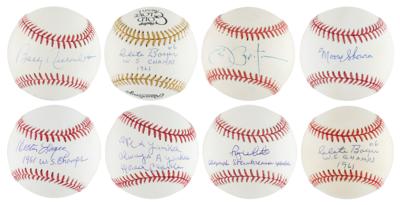 Lot #919 NY Yankees: 1960s Players (8) Signed Baseballs - Image 1