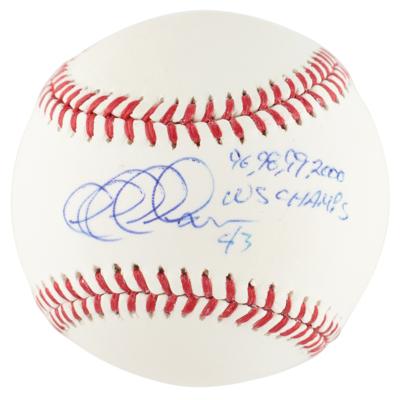 Lot #931 NY Yankees: World Series Champions (8) Signed Baseballs - Image 3