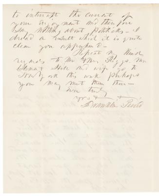 Lot #140 Franklin Pierce Autograph Letter Signed - Image 2
