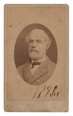 Lot #400 Robert E. Lee Signed Photograph - Image 1